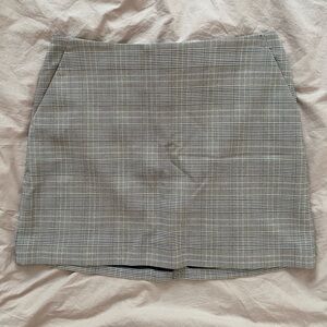 RW&CO. Gray Plaid Skirt